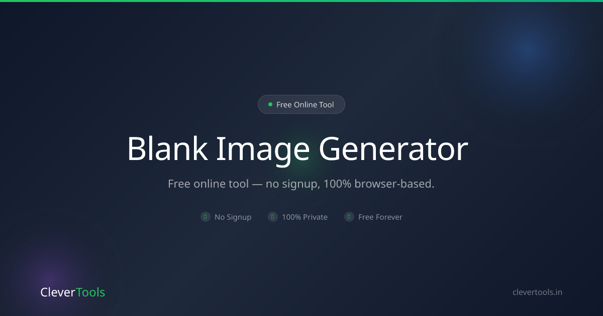 Blank Image Generator - Free, Solid Color | CleverTools